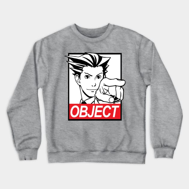 OBJECT! Phoenix Wright Crewneck Sweatshirt by spookyruthy